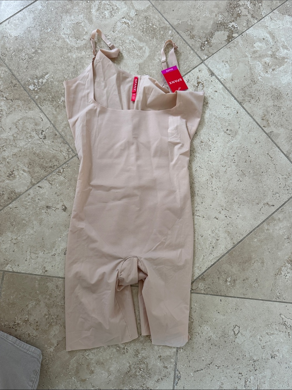 SPANX Light Blush Full-Body Shaping Romper